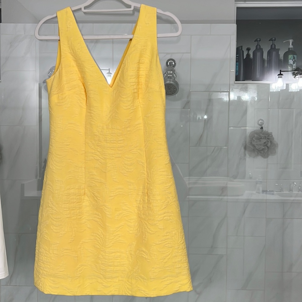 Lilly Pulitzer yellow v neck dress